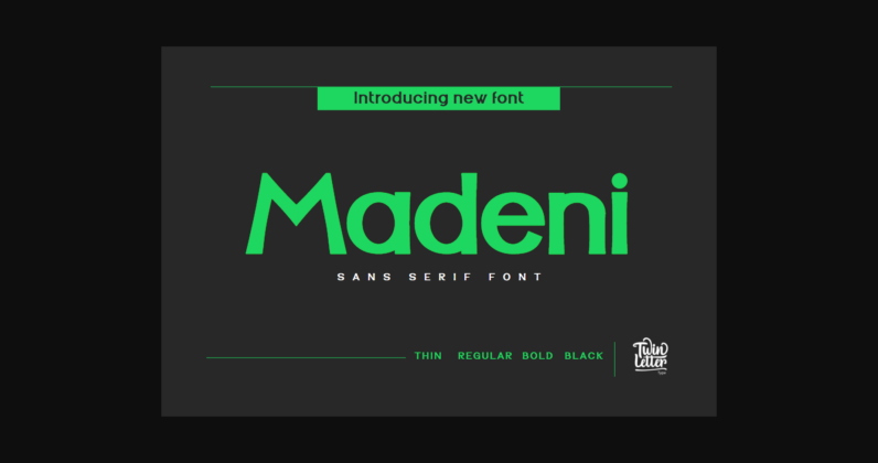 Madeni Font Poster 3