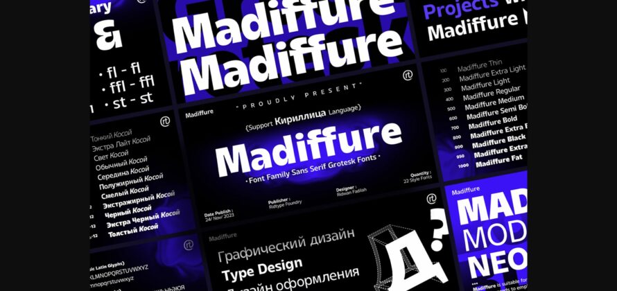 Madiffure Font Poster 3