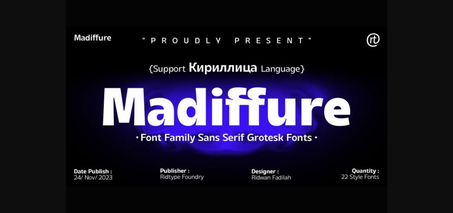 Madiffure Font Poster 2