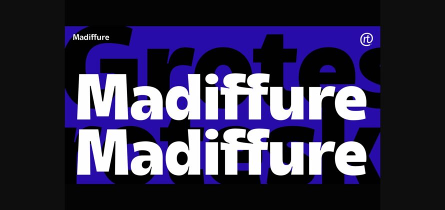 Madiffure Font Poster 8