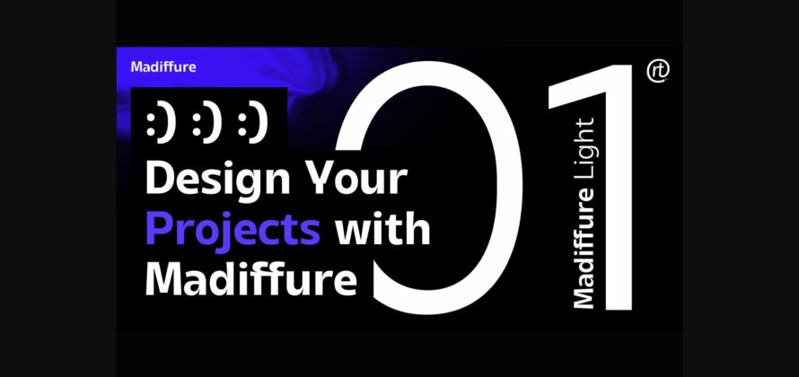 Madiffure Font Poster 10