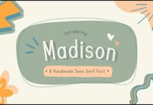Madison Font Poster 1