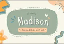 Madison Font Madison Font Poster 1