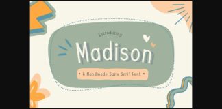 Madison Font Poster 1