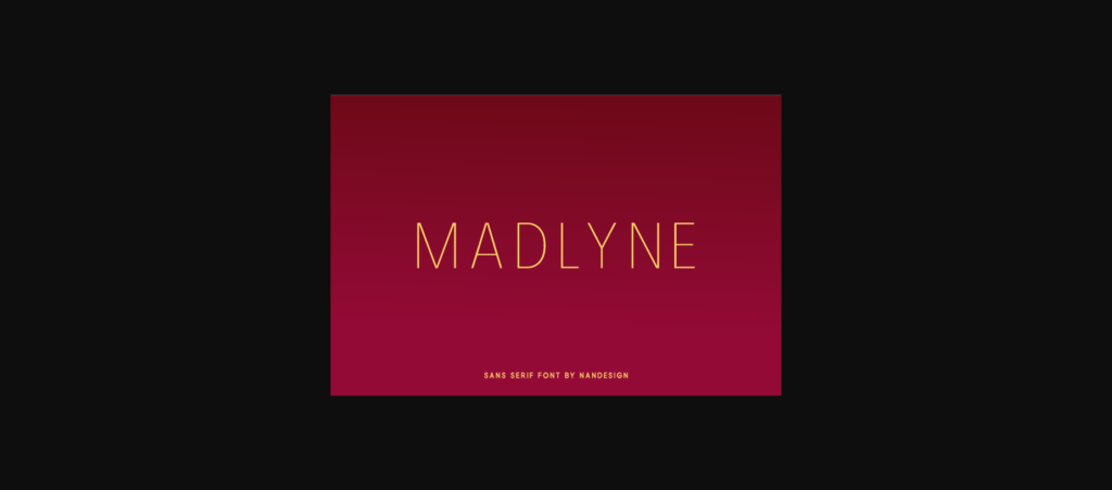 Madlyne Font Poster 1