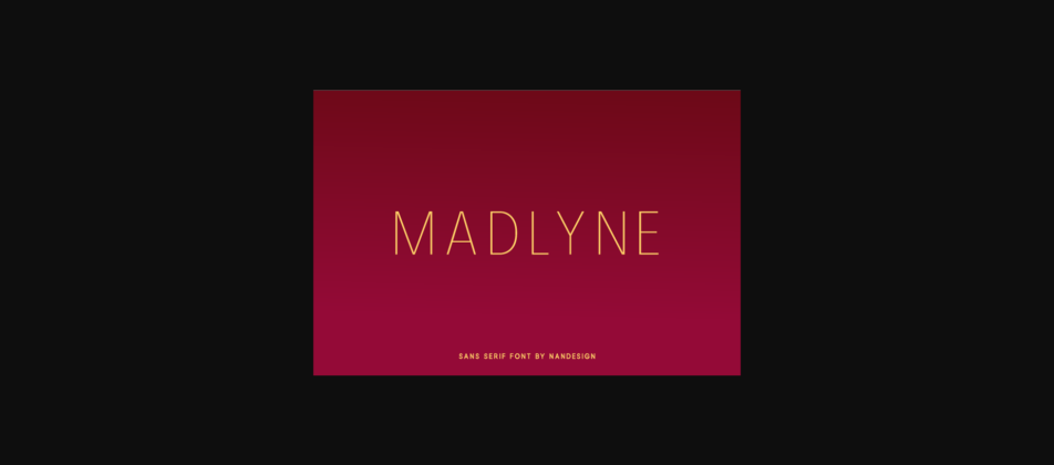 Madlyne Font Poster 1