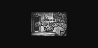 Madness Font Poster 1