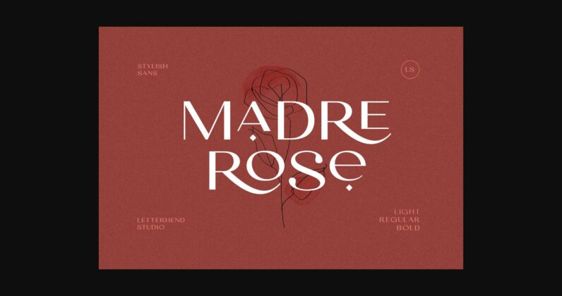 Madre Rose Font Poster 3