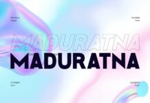 Maduratna Font Poster 1