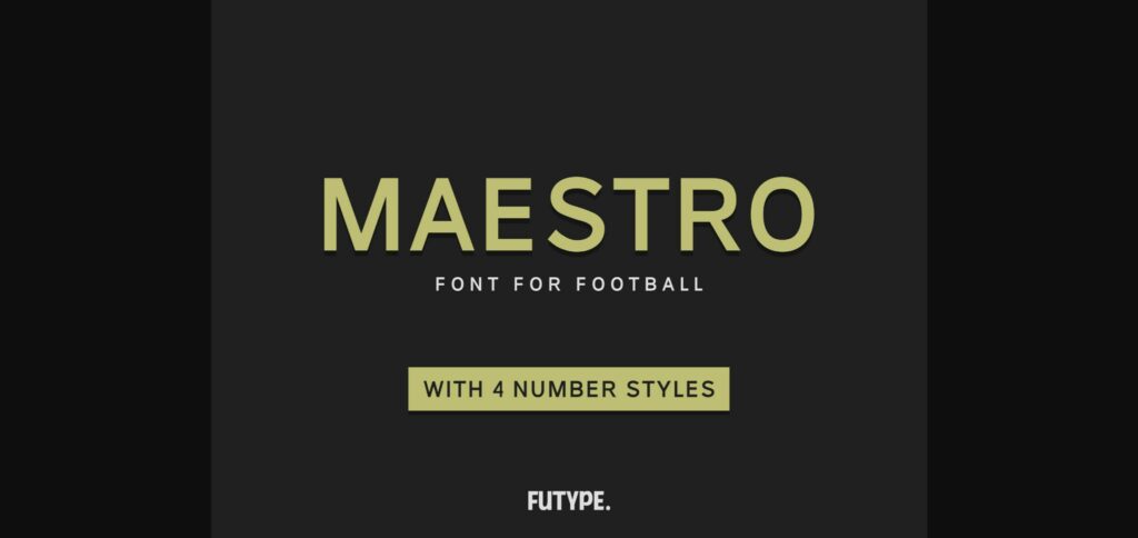 Maestro Font Poster 3