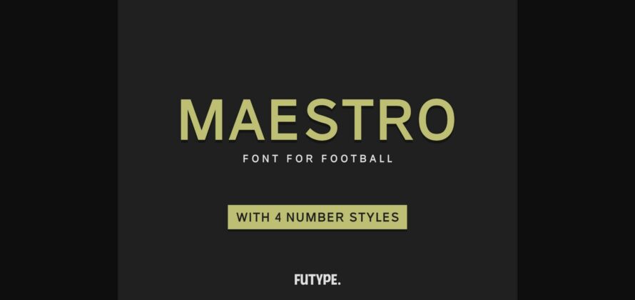 Maestro Font Poster 3