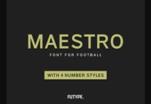 Maestro Font Poster 1