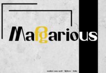 Mafgarious Font Poster 1