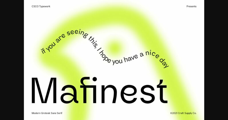 Mafinest Font Poster 3