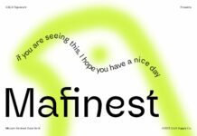 Mafinest Font Poster 1