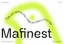 Mafinest Font Mafinest Font Poster 1