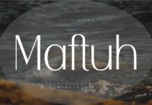 Maftuh Font Poster 1