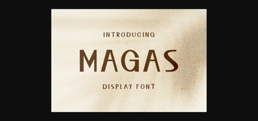Magas Font Poster 3