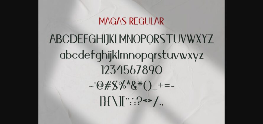 Magas Font Poster 7
