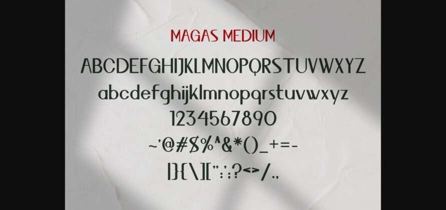 Magas Font Poster 8