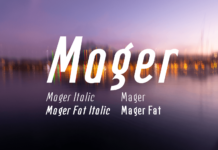 Mager Font Poster 1