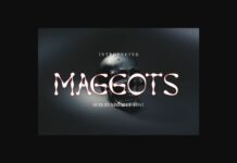 Maggots Font Poster 1