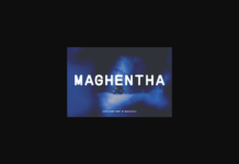 Maghentha Font Poster 1