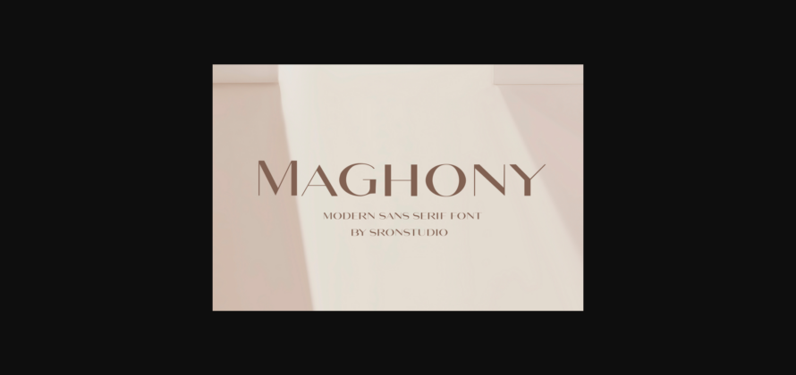 Maghony Font Poster 3