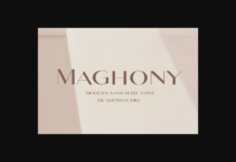 Maghony Font Poster 1