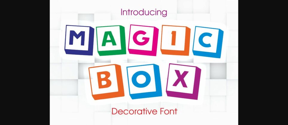 Magic Box Font Poster 3