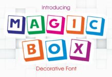 Magic Box Font Poster 1