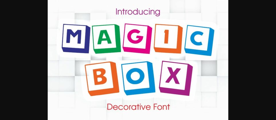 Magic Box Font Poster 1