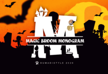 Magic Broom Monogram Font Poster 1