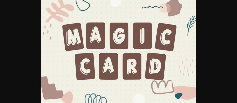 Magic Card Font Poster 2