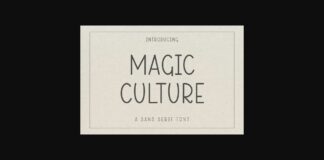 Magic Culture Font Poster 1