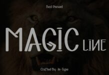 Magic Line Font Poster 1