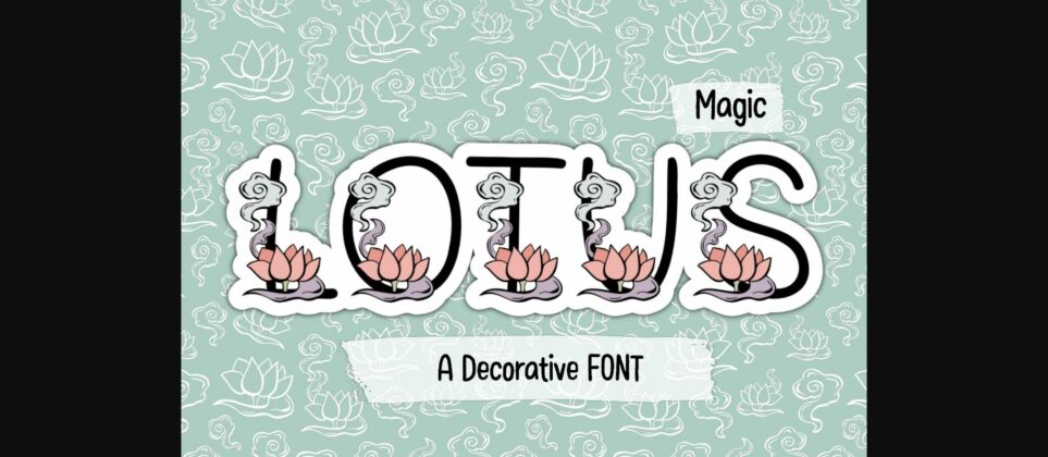 Magic Lotus Font Poster 3