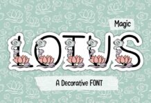 Magic Lotus Font Poster 1