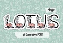 Magic Lotus Font Poster 1