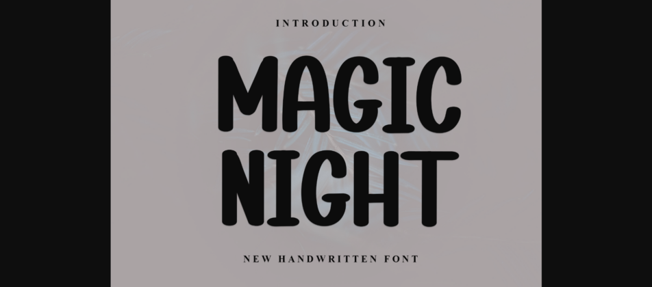 Magic Night Font Poster 3