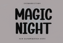 Magic Night Font Poster 1