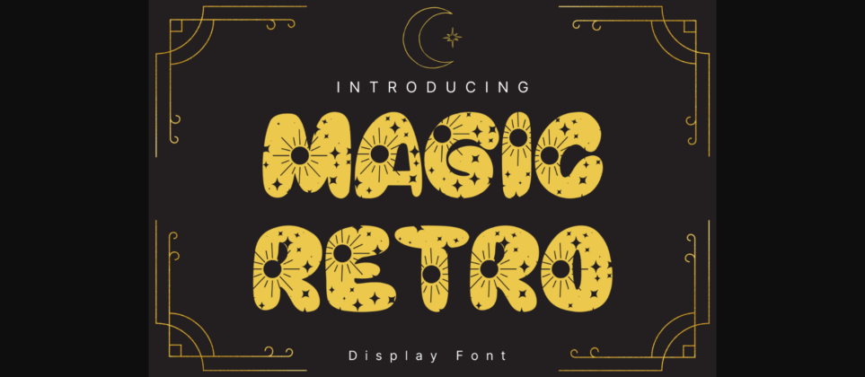 Magic Retro Font Poster 3