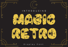 Magic Retro Font Poster 1