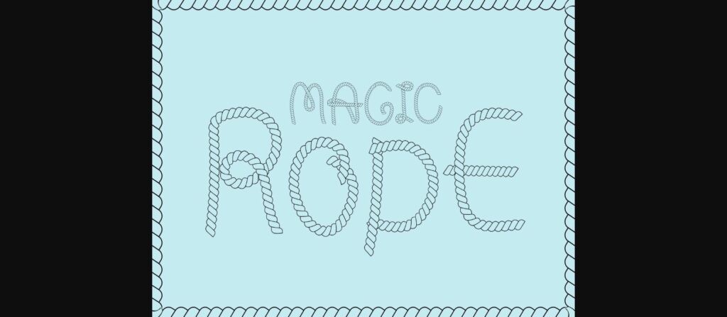 Magic Rope Font Poster 3