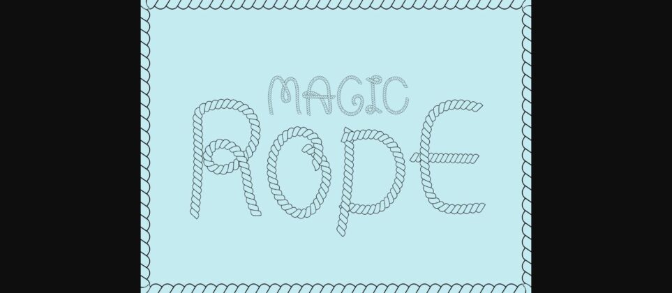 Magic Rope Font Poster 3
