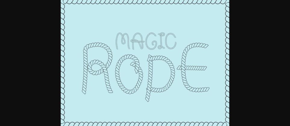 Magic Rope Font Poster 3