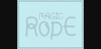 Magic Rope Font Poster 1