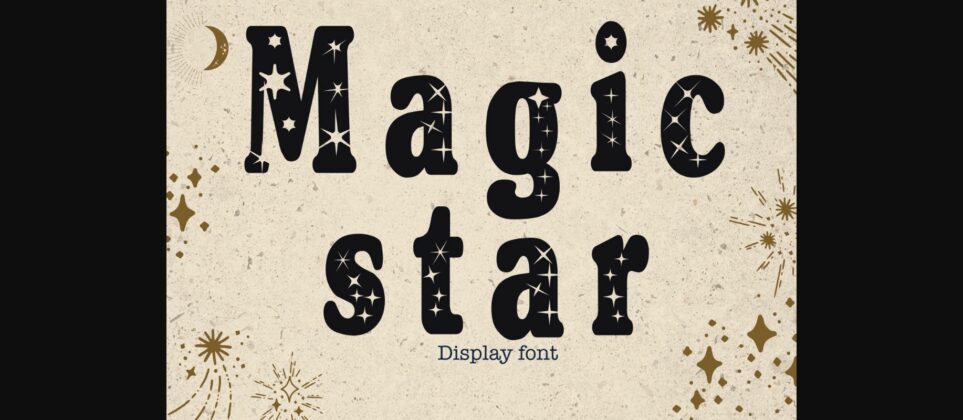 Magic Star Font Poster 3