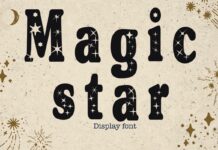 Magic Star Font Poster 1