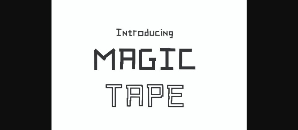 Magic Tape Font Poster 3